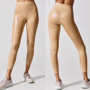 NWT Carbon38 Metallic Snake High Rise 7/8 Leggings